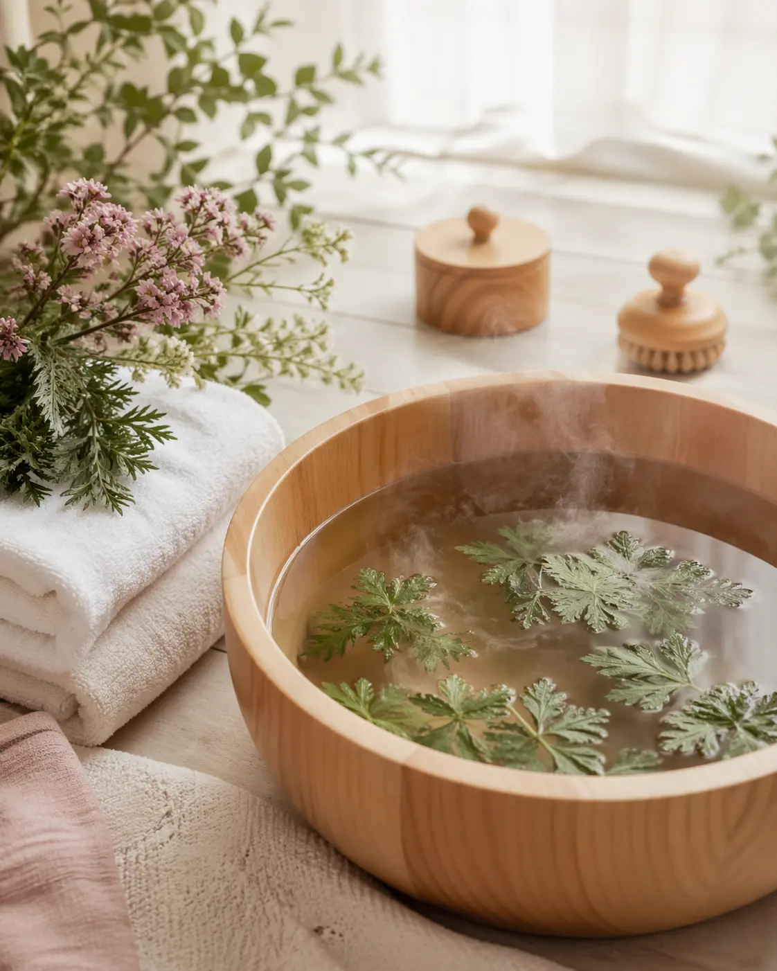 よもぎ湯フットケアのイメージ